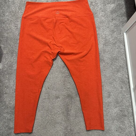 Beyond Yoga 3X Spacedye Caught In The Midi High Waisted Legging Orange Fall - Picture 5 of 10